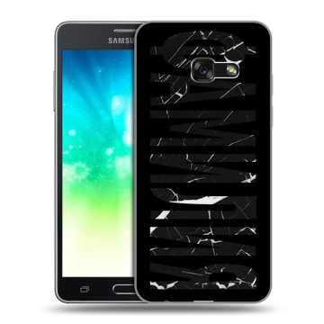 Силиконовый противоударный чехол на Samsung Galaxy A3 (2017) с принтом ФАМИЛИЯ