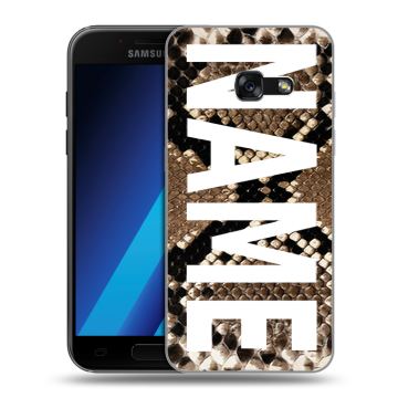 Силиконовый чехол на Samsung Galaxy A7 (2017) с принтом NAME