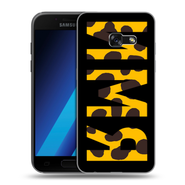 Силиконовый чехол на Samsung Galaxy A7 (2017) с принтом ИМЯ