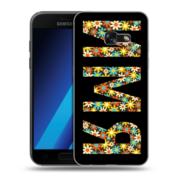 Силиконовый чехол на Samsung Galaxy A7 (2017) с принтом ИМЯ