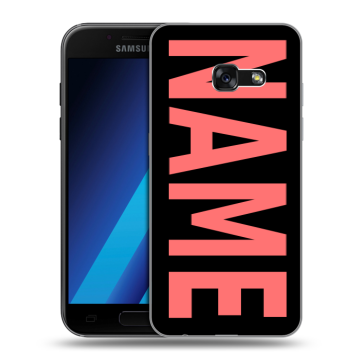 Силиконовый чехол на Samsung Galaxy A7 (2017) с принтом NAME