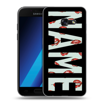 Силиконовый чехол на Samsung Galaxy A7 (2017) с принтом NAME