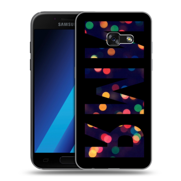 Силиконовый чехол на Samsung Galaxy A7 (2017) с принтом ИМЯ