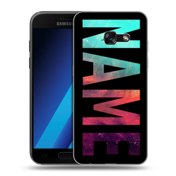 Силиконовый чехол на Samsung Galaxy A7 (2017) с принтом NAME