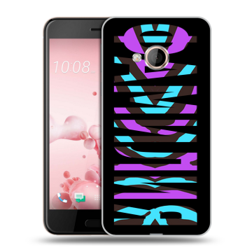 Пластиковый чехол на HTC U Play с принтом ФАМИЛИЯ