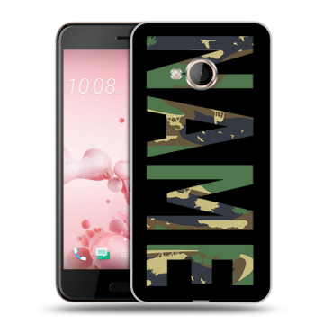 Пластиковый чехол на HTC U Play с принтом NAME