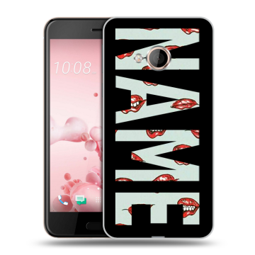 Пластиковый чехол на HTC U Play с принтом NAME