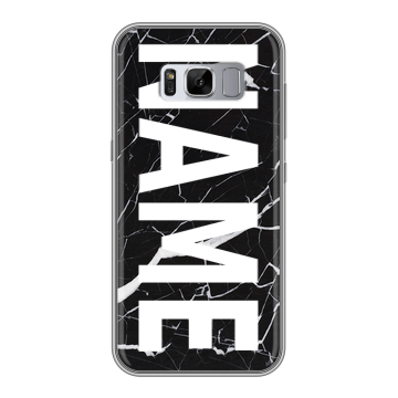 Силиконовый чехол на Samsung Galaxy S8 Plus с принтом NAME