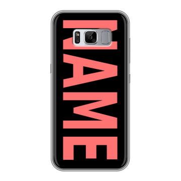 Силиконовый чехол на Samsung Galaxy S8 Plus с принтом NAME
