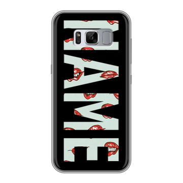 Силиконовый чехол на Samsung Galaxy S8 Plus с принтом NAME