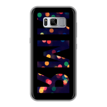 Силиконовый чехол на Samsung Galaxy S8 Plus с принтом ИМЯ