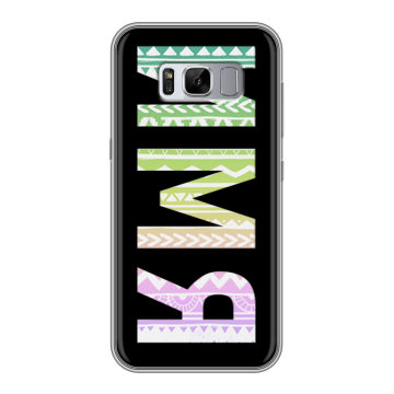 Силиконовый чехол на Samsung Galaxy S8 Plus с принтом ИМЯ