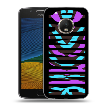 Силиконовый чехол на Lenovo Moto G5 с принтом ФАМИЛИЯ