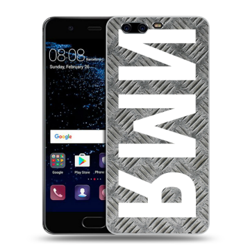 Силиконовый чехол на Huawei P10 с принтом ИМЯ