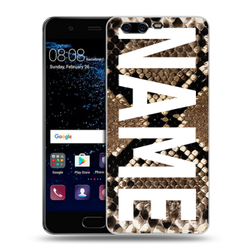 Силиконовый чехол на Huawei P10 с принтом NAME