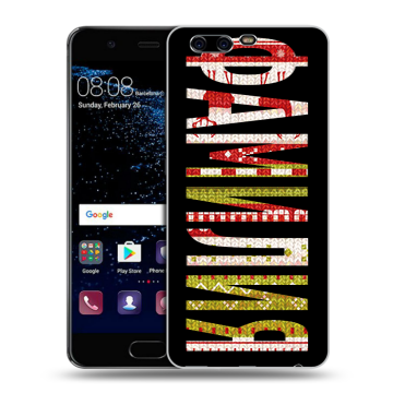 Силиконовый чехол на Huawei P10 с принтом ФАМИЛИЯ
