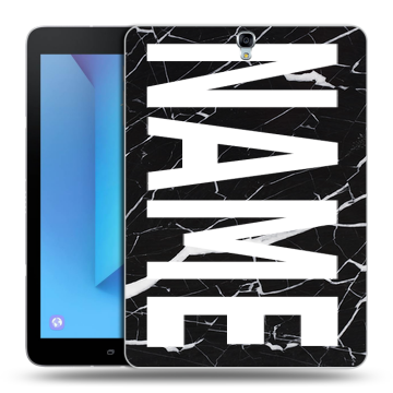 Силиконовый чехол на Samsung Galaxy Tab S3 с принтом NAME