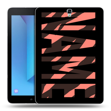 Силиконовый чехол на Samsung Galaxy Tab S3 с принтом NAME