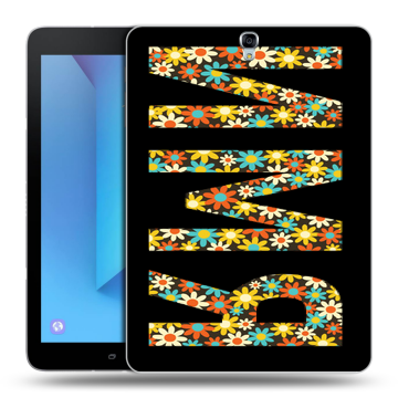 Силиконовый чехол на Samsung Galaxy Tab S3 с принтом ИМЯ