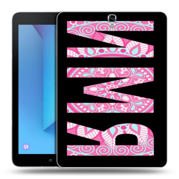 Силиконовый чехол на Samsung Galaxy Tab S3 с принтом ИМЯ