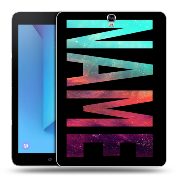 Силиконовый чехол на Samsung Galaxy Tab S3 с принтом NAME
