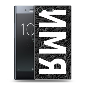 Силиконовый чехол на Sony Xperia XZ Premium с принтом ИМЯ