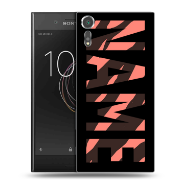 Пластиковый чехол на Sony Xperia XZs с принтом NAME