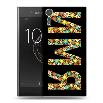 Пластиковый чехол на Sony Xperia XZs с принтом ИМЯ