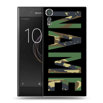 Пластиковый чехол на Sony Xperia XZs с принтом NAME