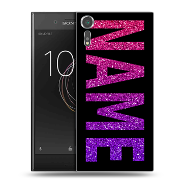 Пластиковый чехол на Sony Xperia XZs с принтом NAME