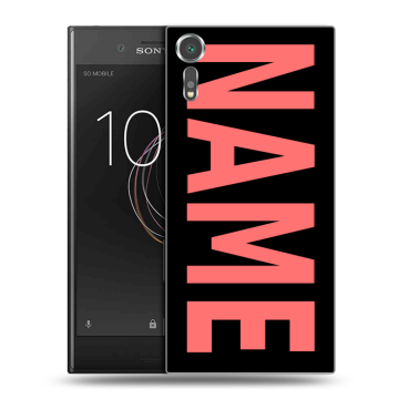 Пластиковый чехол на Sony Xperia XZs с принтом NAME