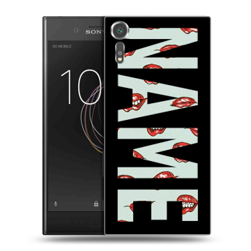 Пластиковый чехол на Sony Xperia XZs с принтом NAME