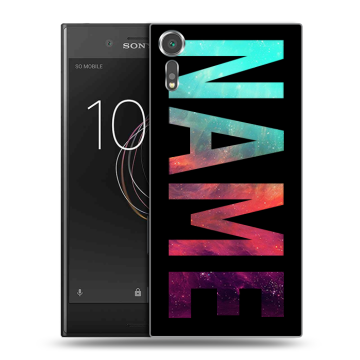 Пластиковый чехол на Sony Xperia XZs с принтом NAME