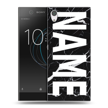 Силиконовый чехол на Sony Xperia XA1 с принтом NAME