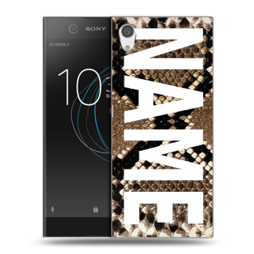 Силиконовый чехол на Sony Xperia XA1 с принтом NAME