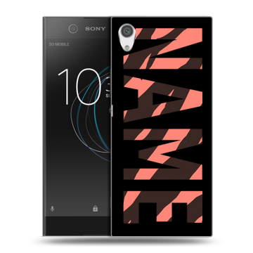 Силиконовый чехол на Sony Xperia XA1 с принтом NAME