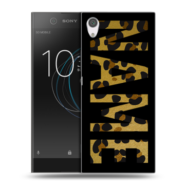 Силиконовый чехол на Sony Xperia XA1 с принтом NAME