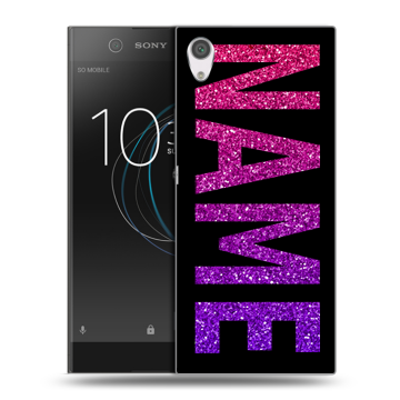 Силиконовый чехол на Sony Xperia XA1 с принтом NAME
