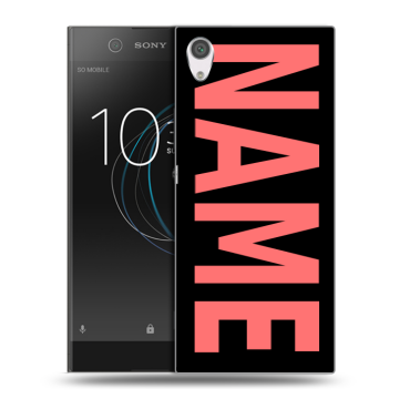 Силиконовый чехол на Sony Xperia XA1 с принтом NAME