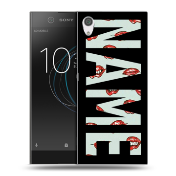 Силиконовый чехол на Sony Xperia XA1 с принтом NAME