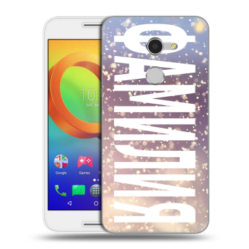 Силиконовый чехол на Alcatel A3 с принтом ФАМИЛИЯ