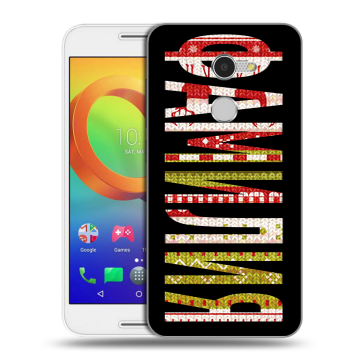 Силиконовый чехол на Alcatel A3 с принтом ФАМИЛИЯ