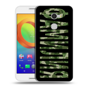 Силиконовый чехол на Alcatel A3 с принтом ФАМИЛИЯ