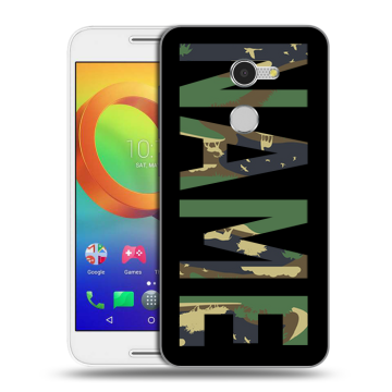 Силиконовый чехол на Alcatel A3 с принтом NAME