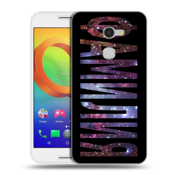 Силиконовый чехол на Alcatel A3 с принтом ФАМИЛИЯ