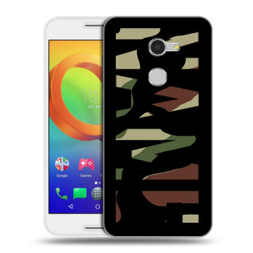Силиконовый чехол на Alcatel A3 с принтом NAME