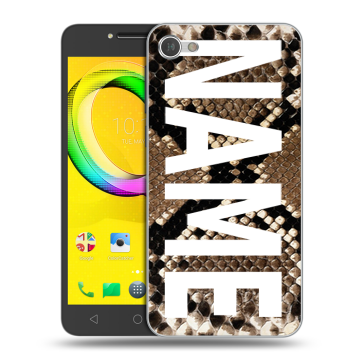 Силиконовый чехол на Alcatel A5 LED с принтом NAME