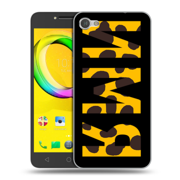 Силиконовый чехол на Alcatel A5 LED с принтом ИМЯ