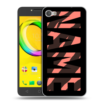Силиконовый чехол на Alcatel A5 LED с принтом NAME