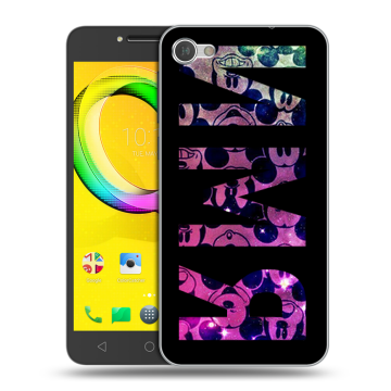 Силиконовый чехол на Alcatel A5 LED с принтом ИМЯ